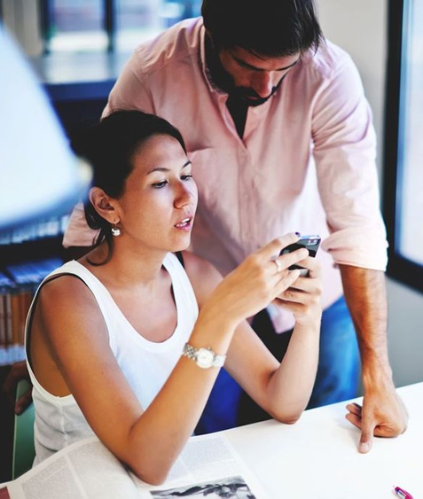 Couple on laptop